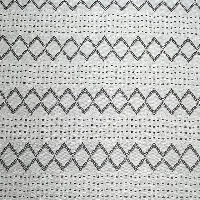 TUTON Custom TC Cotton 140 CM Beaded Lace Embroidery Fabric