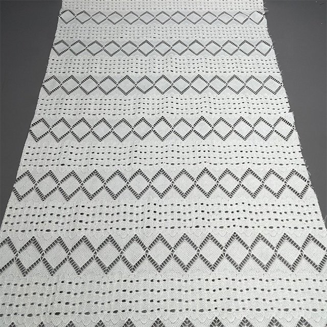 TUTON Custom TC Cotton 140 CM Beaded Lace Embroidery Fabric