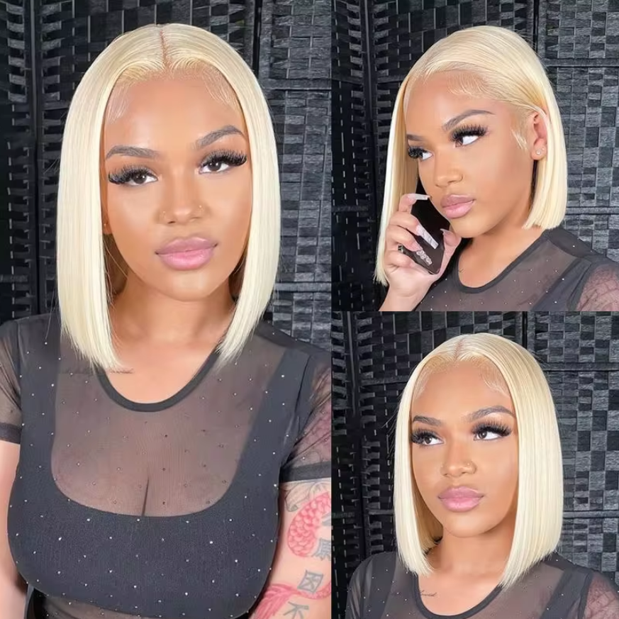 613 Blonde Full Lace Wigs Raw Virgin Human Hair Full Lace Front Wig Deep Straight Body