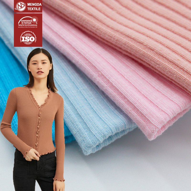 4*3 RIB type cotton lycra fabric spandex fabric stock 97% cotton 3% spandex fabric