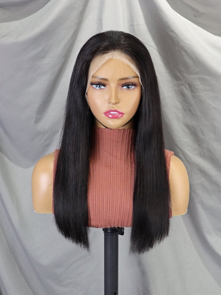 Wholesale Natural Raw Cambodian Bone Straight Human Hair Wig Full Lace Frontal 200% Density 13x4 Lace Front Wig For Black Women