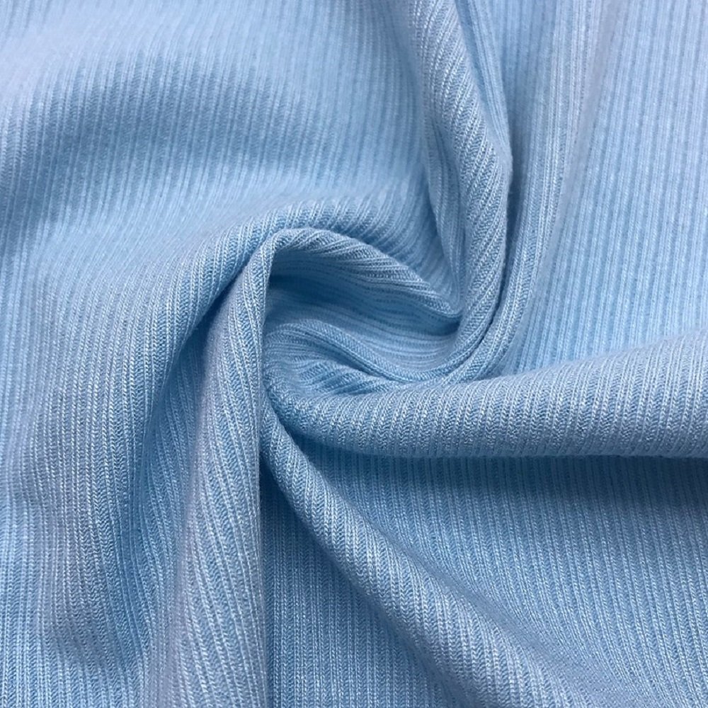 Wingtex Manufacturer Sweat Wicking Ribbed Cotton Spandex Fabric for Underwear