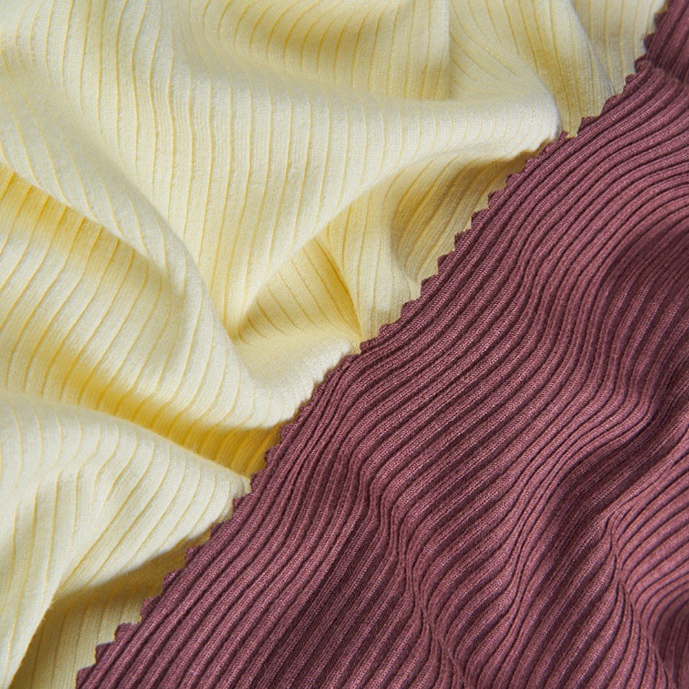 Wingtex Manufacturer Sweat Wicking Ribbed Cotton Spandex Fabric for Underwear