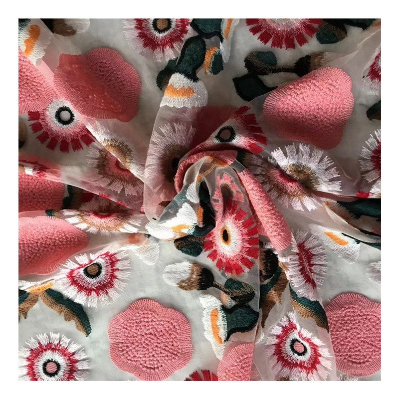 Embroidery Cotton Lace Fabrics