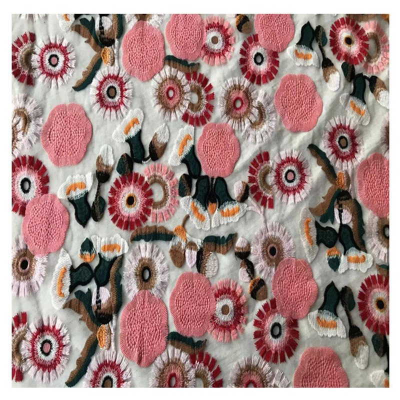 Embroidery Cotton Lace Fabrics