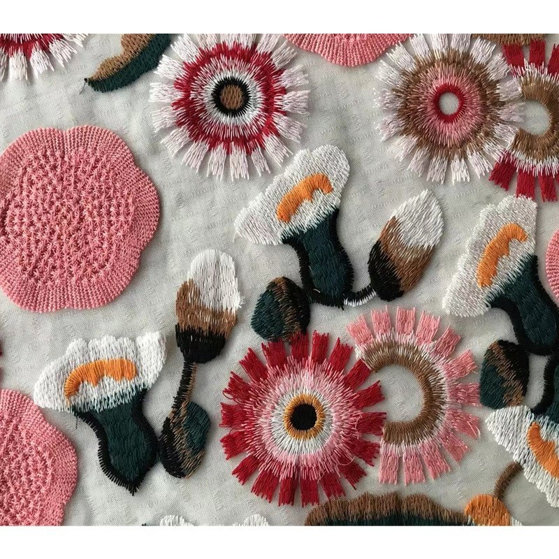 Embroidery Cotton Lace Fabrics