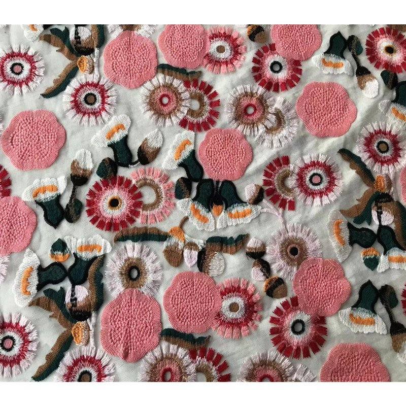 Embroidery Cotton Lace Fabrics
