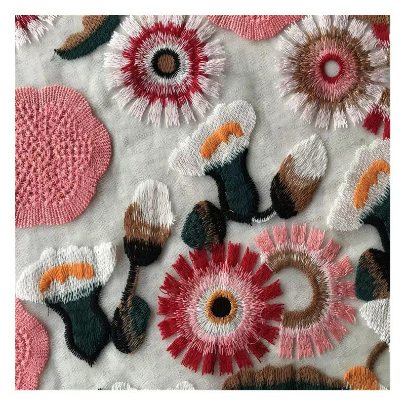 Embroidery Cotton Lace Fabrics