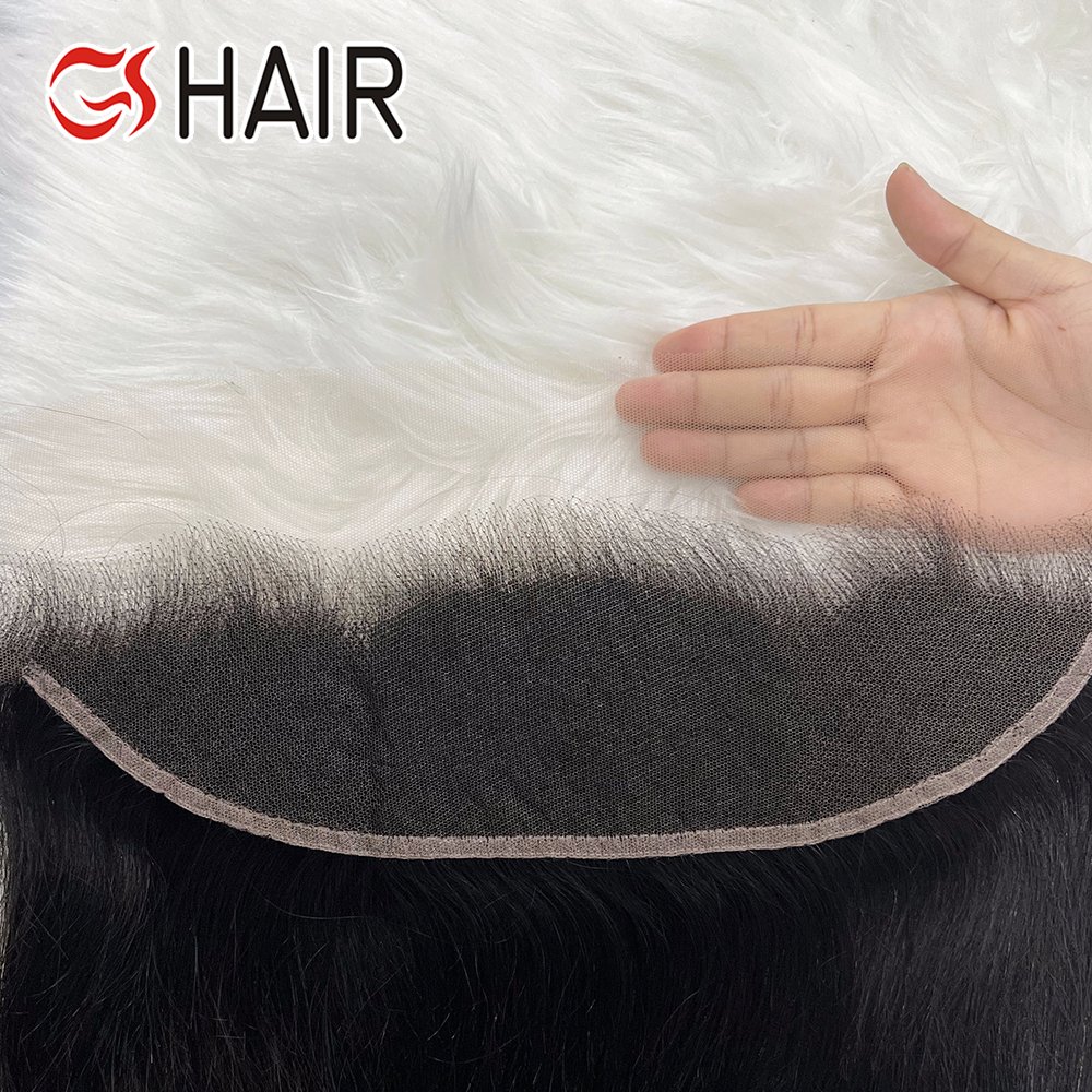 GS Brazilian Human Hair Extensions Straight 5x5 6x6 2x6 4x4 7x7 Closure Pre Plucked Short Long Natural Remy HD Lace Frontal