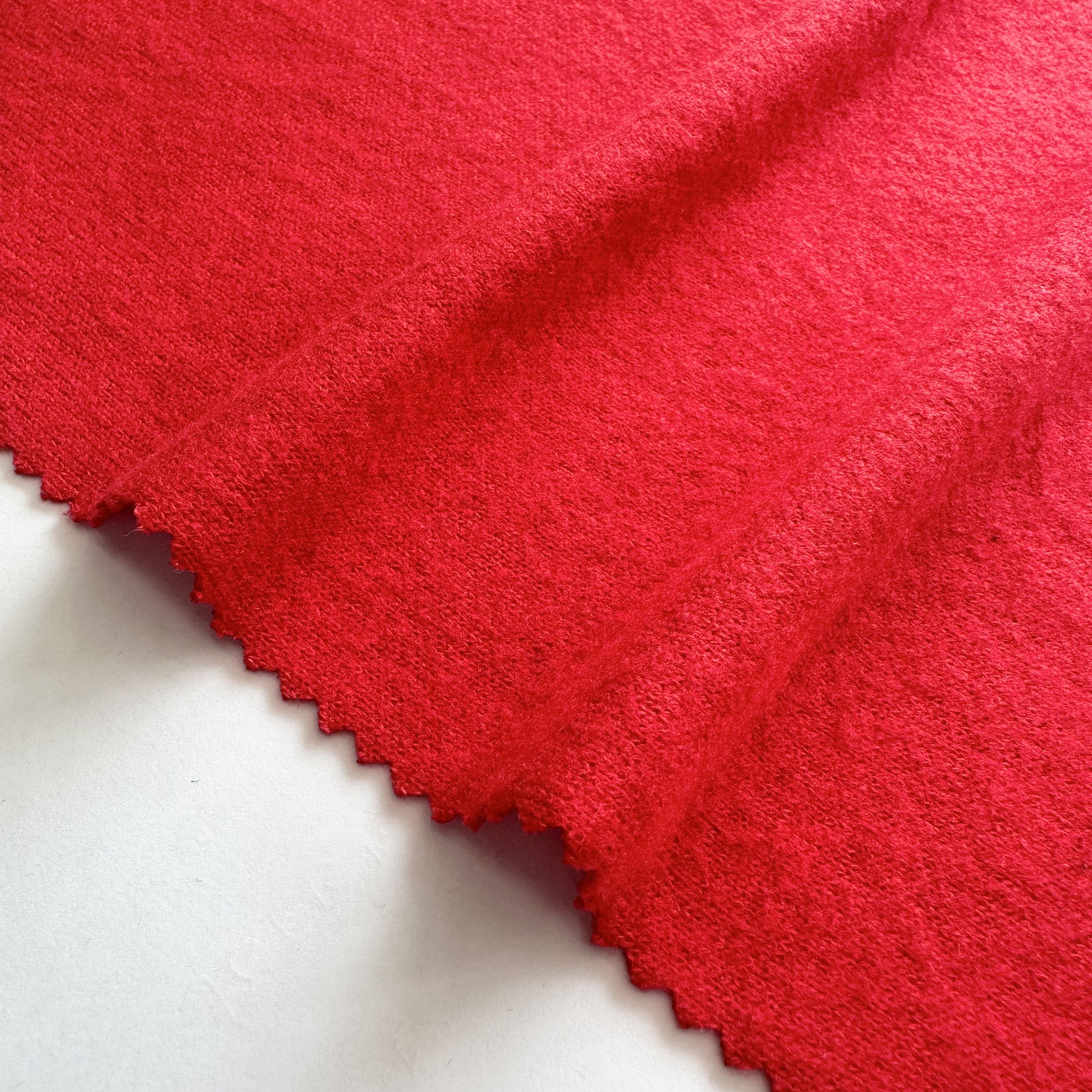 Hot selling 260gsm rayon polyester spandex RT brushed Hacci fabric angora cashmere jersey knit fabric for women sweaters