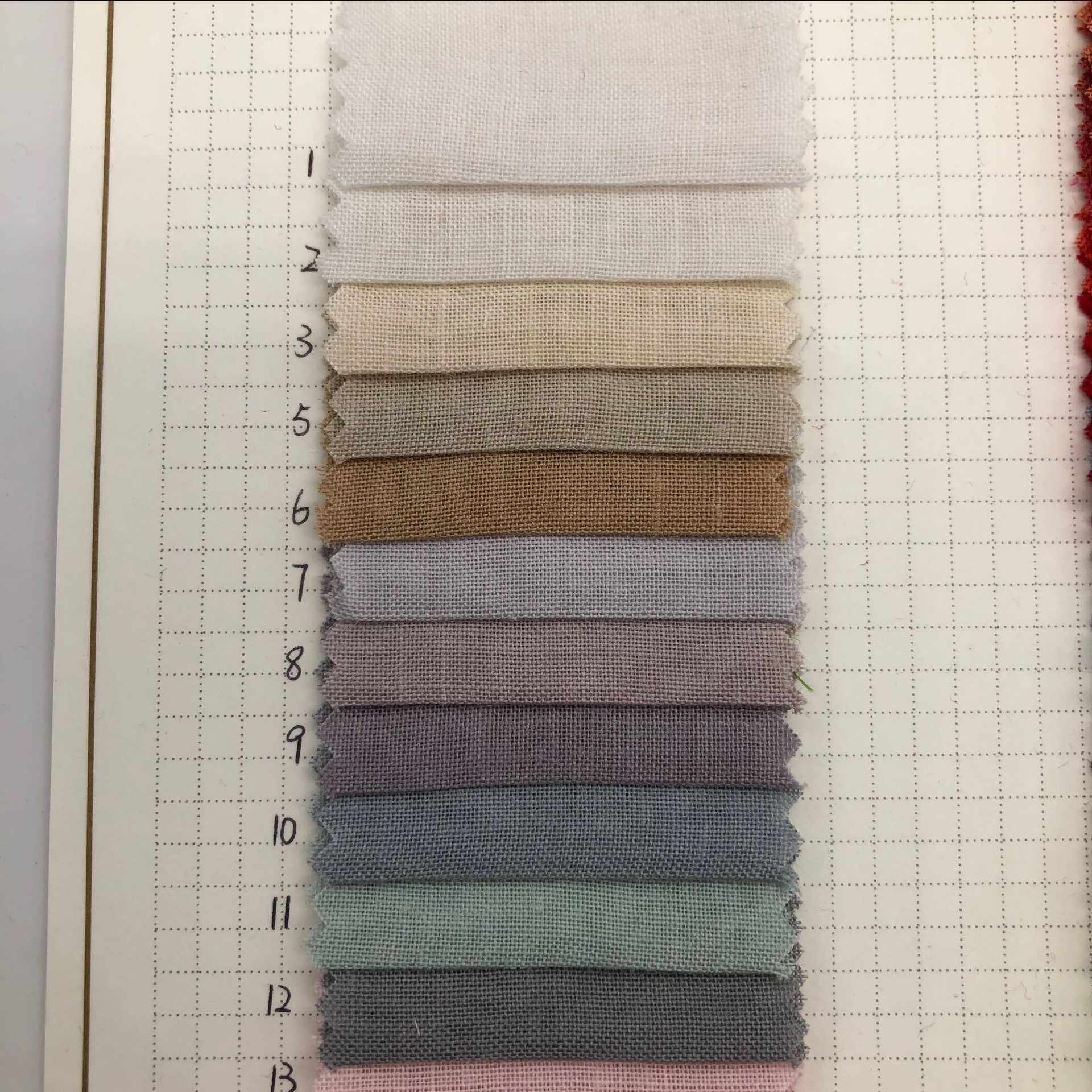 Spot Supply 100% Ramie fabric 120GSM Pure Ramie for dress