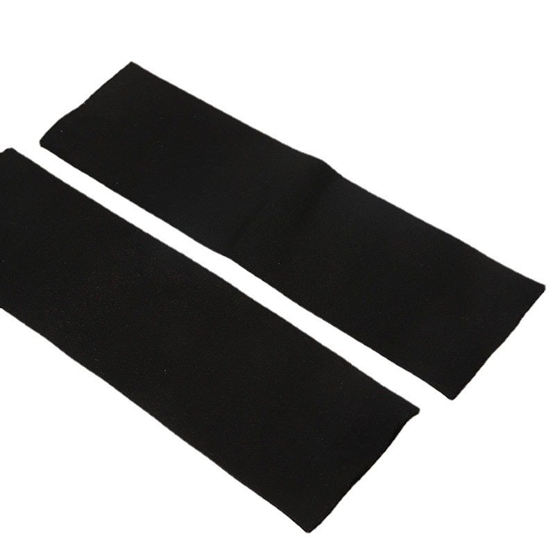 Seamless tubular ribbed cuffs cylindrical stretch polyester knitted garment fabric