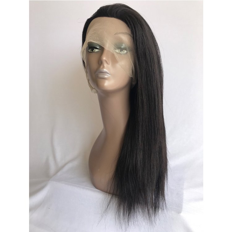 Highest Selling Remy Hair 18 Inches 100% Unprocessed Cuticle Aligned Full Lace Straight Human Hair Wig at Best Price Wholesale's