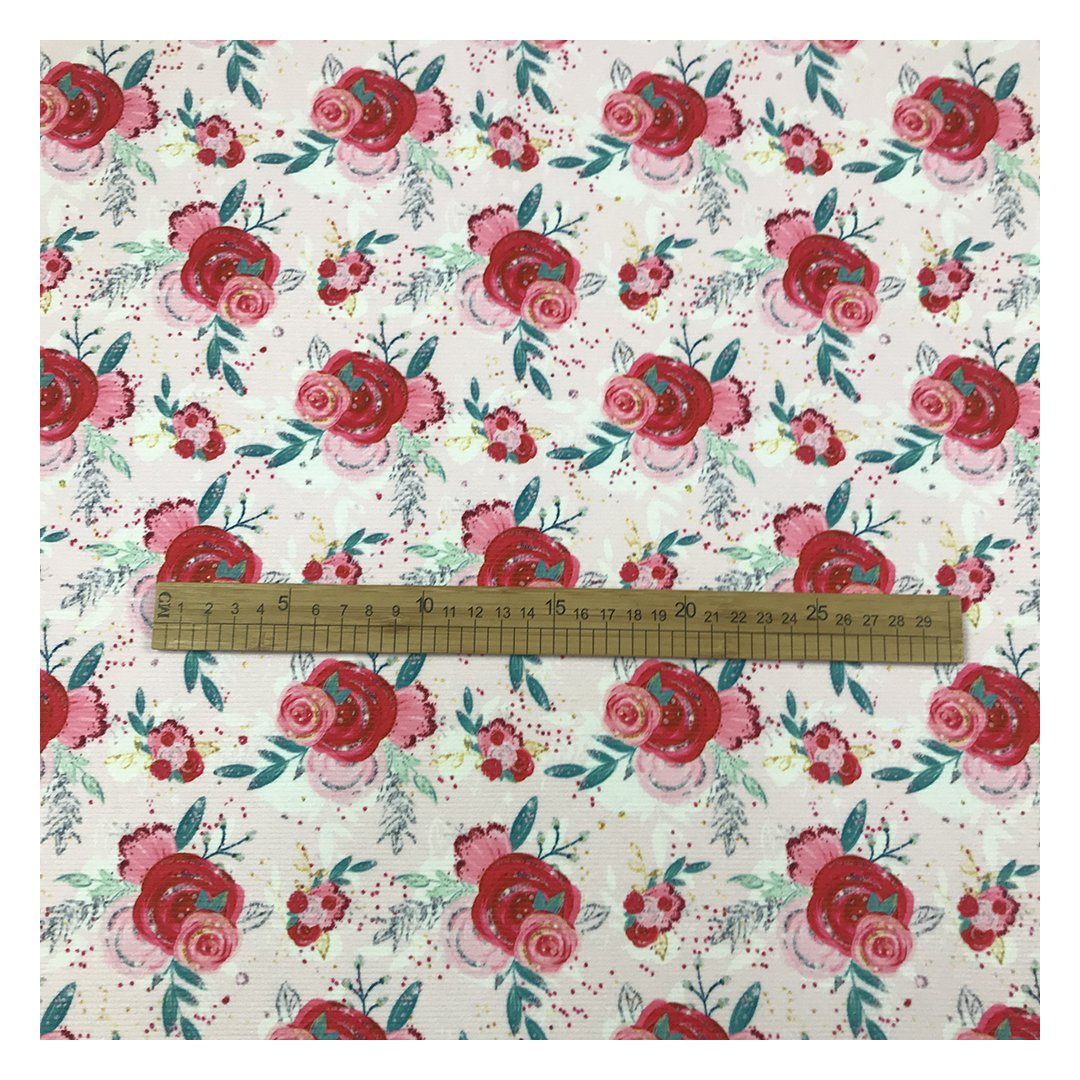 The factory outlet digital printed custom vibrant color design 2x2 rib knit fabric wholesale for garment