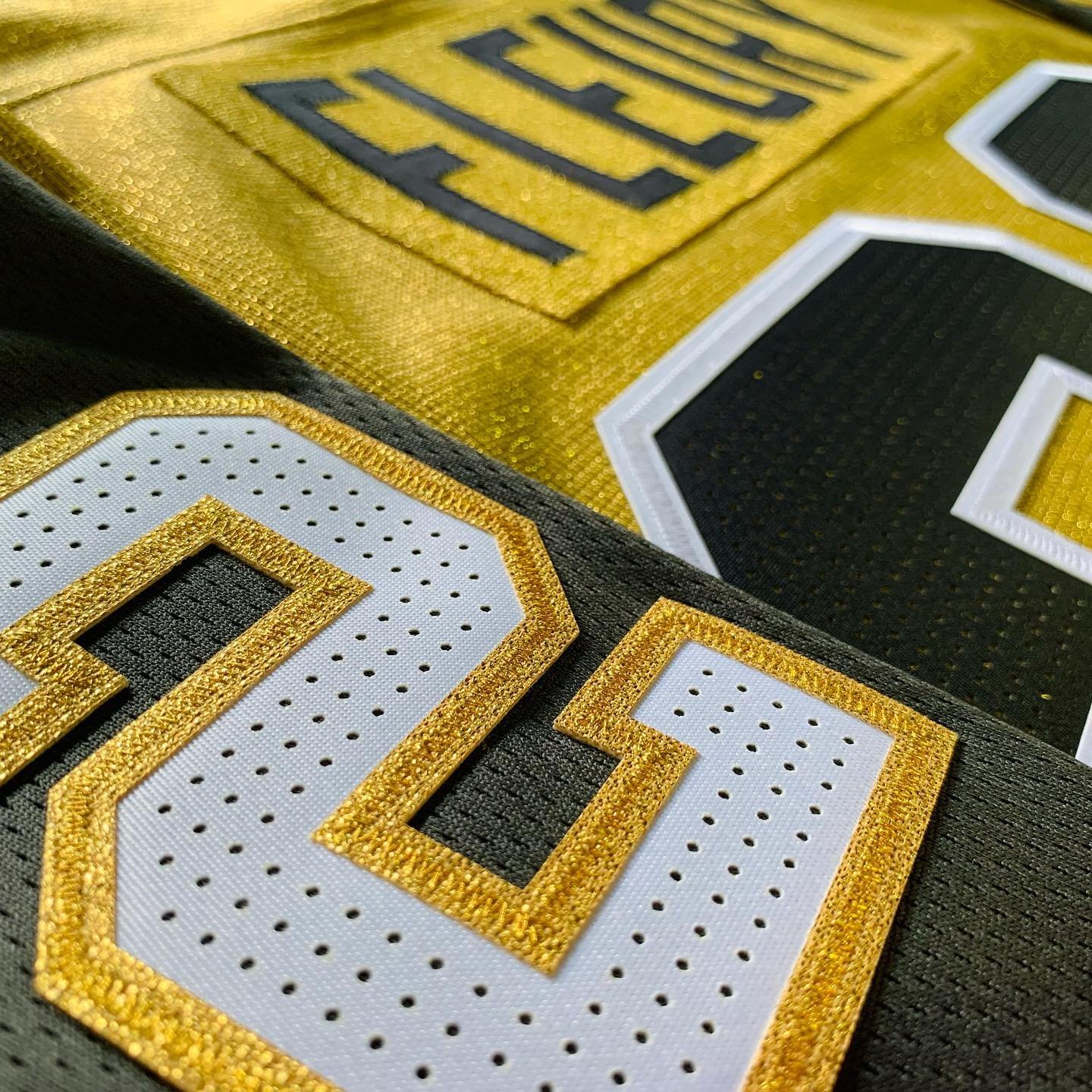 Adhesive Backing Metallic Twill Fabric as Embroidery Applique for sports wear TBT2084501B