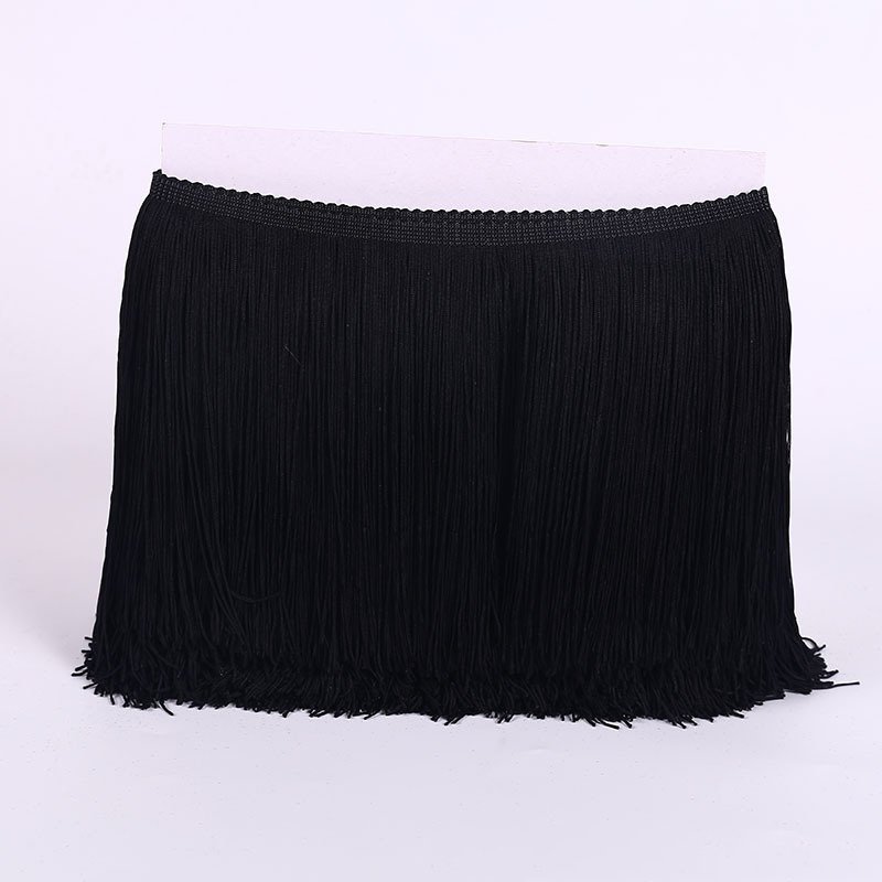 Width 15 cm Double Line Vertical Latin Dress Fringe Tassel Lace Trim For Clothing Accessories Home Textiles Curtain