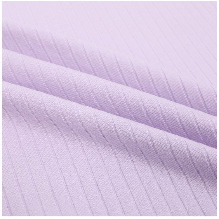 Rib fabric yarn dyed knitted polyester cotton color stripe pit article fabric for sweater,top,skirt