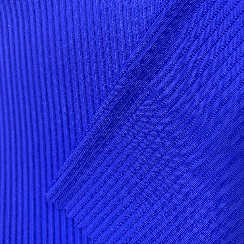 Full Dull Nylon Knitted Stretch Rib Spandex Fabric For Swimwear