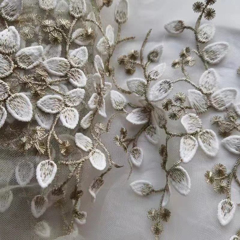 New brand rose fabric blue mesh embroidery sequins french tulle lace nice african lace fabric