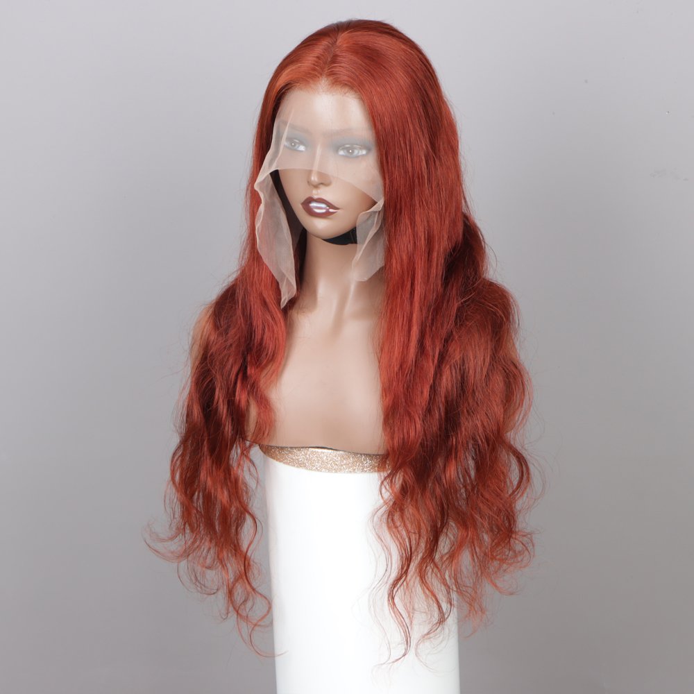 13x4 Reddish Brown Wig with Frontal Natural Real Hair Lace Front Wig Vendors Wholesale Cheap 13x6 Hd Human Hair Lace Front Wigs