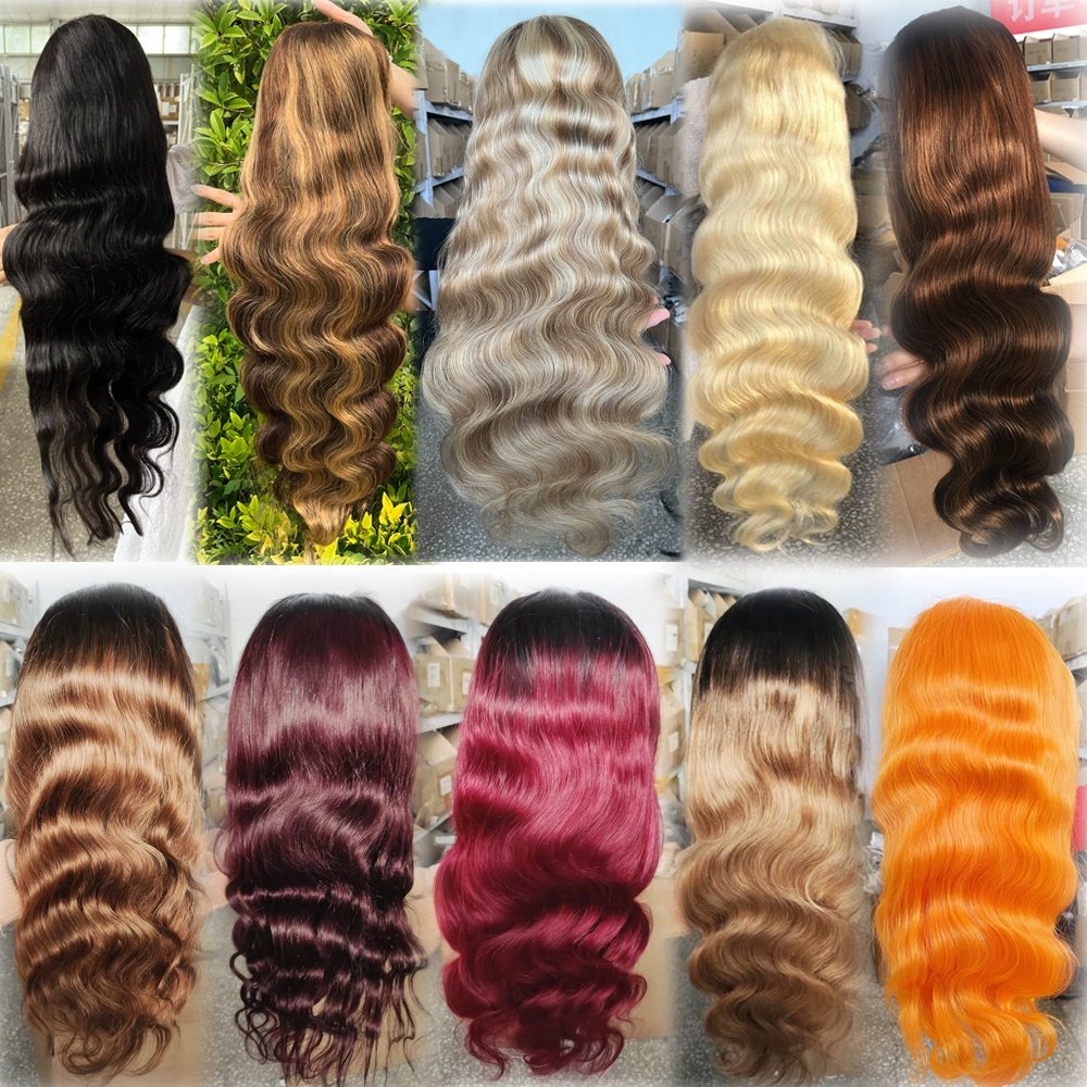 13x4 Reddish Brown Wig with Frontal Natural Real Hair Lace Front Wig Vendors Wholesale Cheap 13x6 Hd Human Hair Lace Front Wigs