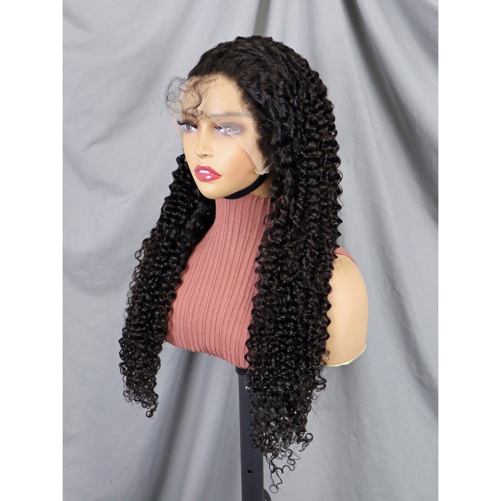 Wholesale Raw Indian Virgin 200% Density Lace Frontal Wig Natural Transparent wigs human hair lace front brazilian