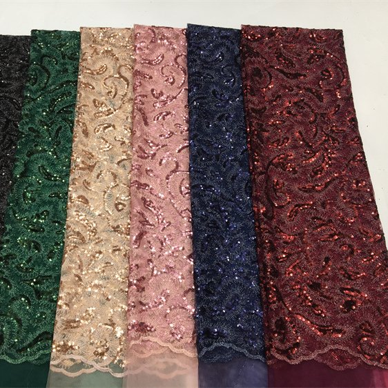 hot sell brand mesh net tulle organza voile saree evening dresses embroidery fabric