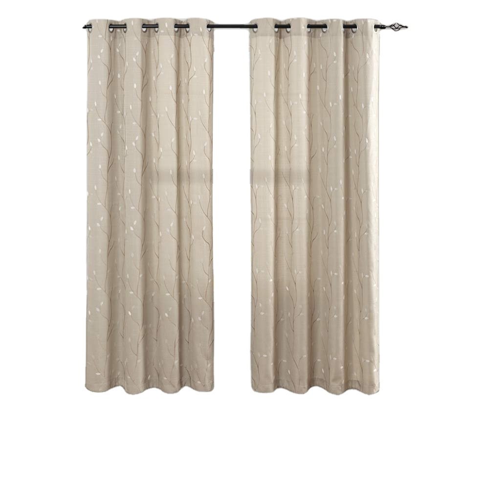 2022 Wholesale High Quality 100% Polyester 200g/m sheer fabric for curtains embroidery for Luxury living room
