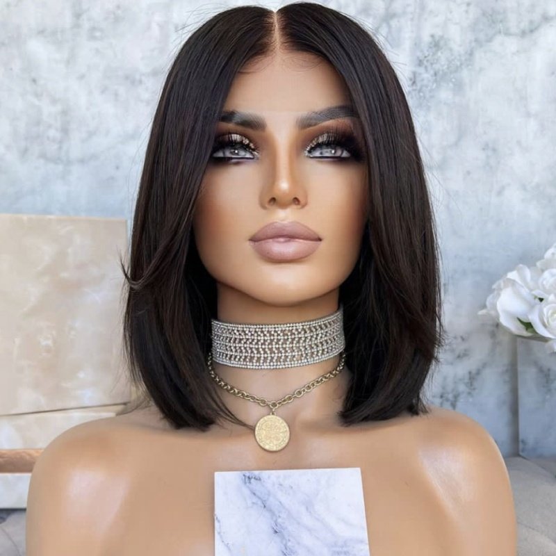 Short Human Hair Bob Wig Transparent Glueless Virgin Curly Wholesale Cheap Price 150% 180% Peruvian Hd Full Lace Brazilian Hair