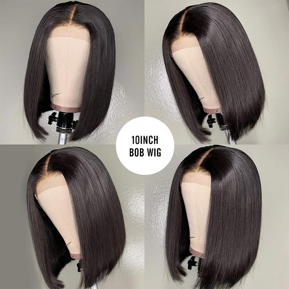 Wholesale Peruvian Bob Wig Human Hair Lace Front,Transparent Virgin Bob Wigs, Lace Closure Short Bob Wig