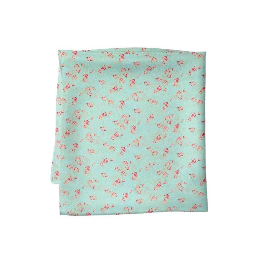 New chiffon printing potted flower punching embroidery lace tulle shell fabric embroidery fabric