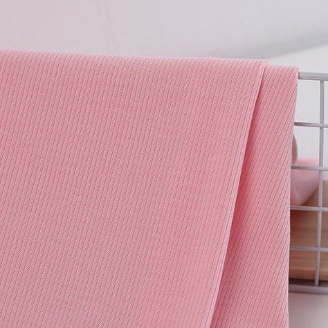 high end 2*2 rib fabric 100% polyester 250gsm knitted rib fabric