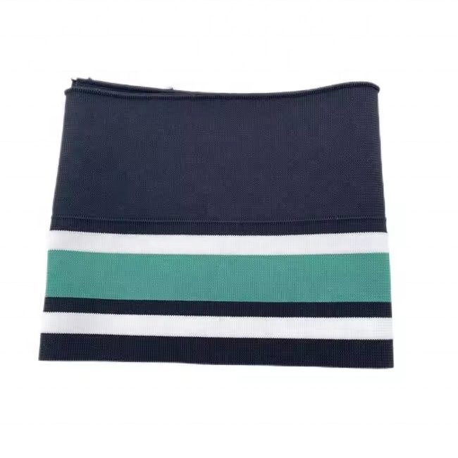 New designed Eco-friendly Polyester Knit Ribbing Cuff Trim use as jacket garment accessory