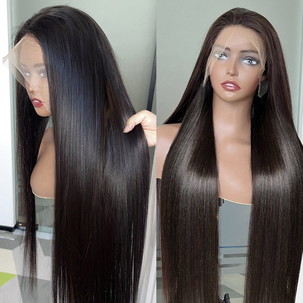 12A Bone Straight Vietnamese Wig Human Hair Lace Front Double Drawn Glueless Pre Plucked HD Lace Full Frontal Wigs Vendor