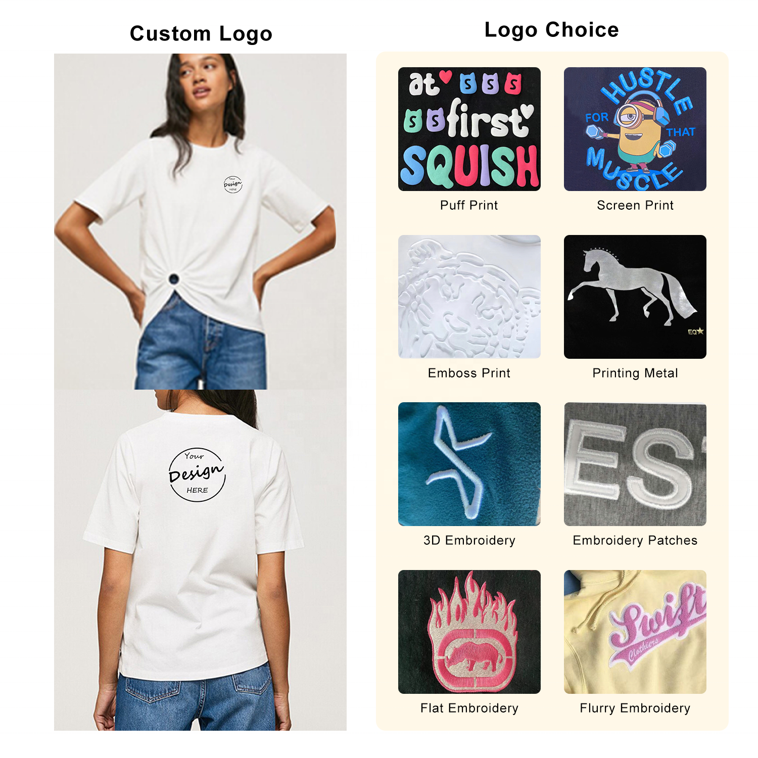 Custom Women Short Sleeved Hem Irregular T-shirt Short Sleeved T-shirt Plus Size Graphic T shirts With Ring DecorationFor Women