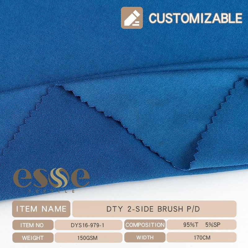 PERU TELA PIEL DE DURAZNO DTY PEACH SKIN cheap fabric spandex brushed jersey fabric solid knitted textile for dress