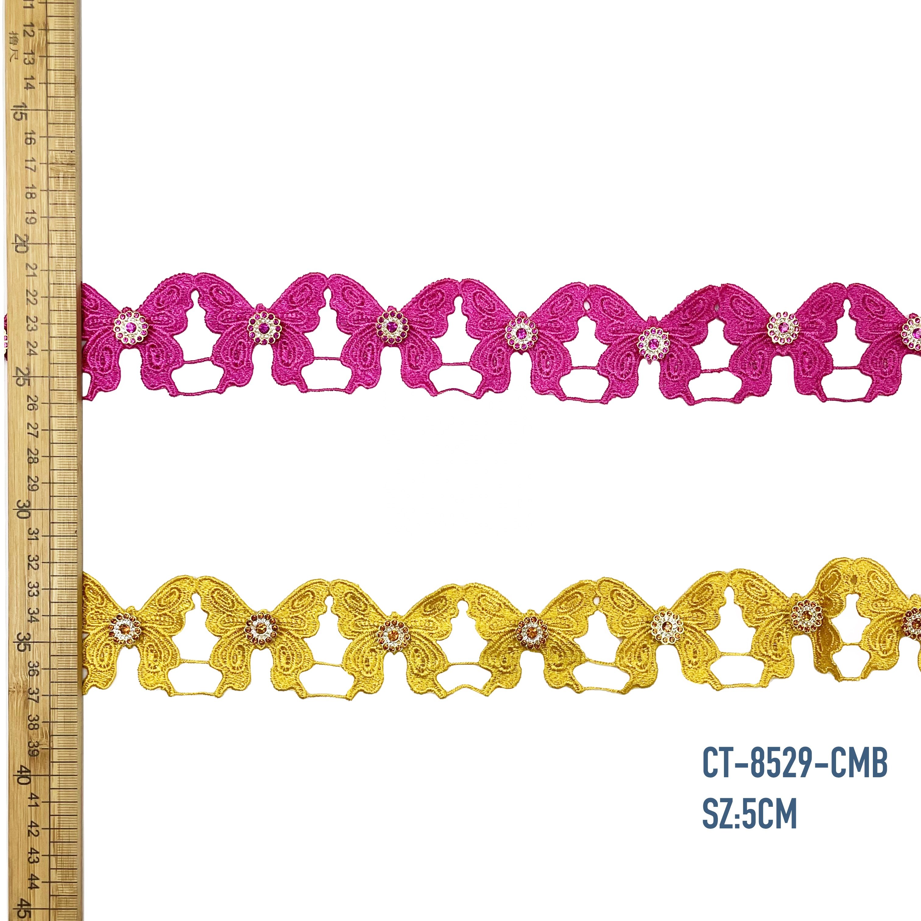 Encajes y cintas wide border stretch embroidery eyelet lace trimming clothing design lace trim