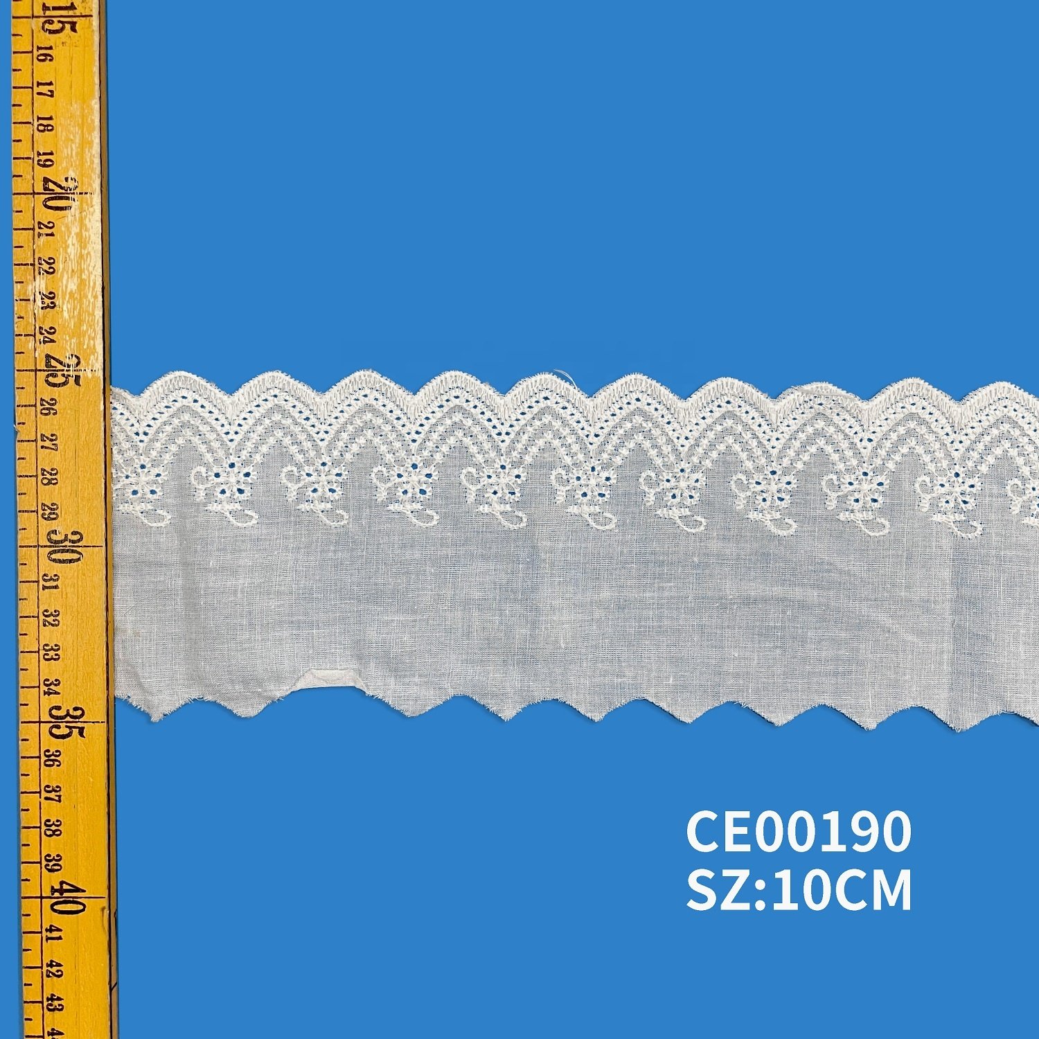 Encajes y cintas wide border stretch embroidery eyelet lace trimming clothing design lace trim