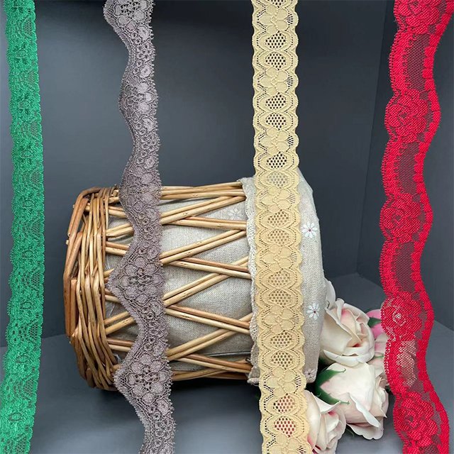 TUTON Custom Elastic French Lace 2.4/3.0/3.5/3.8 CM Trim Wholesale For Lingerie