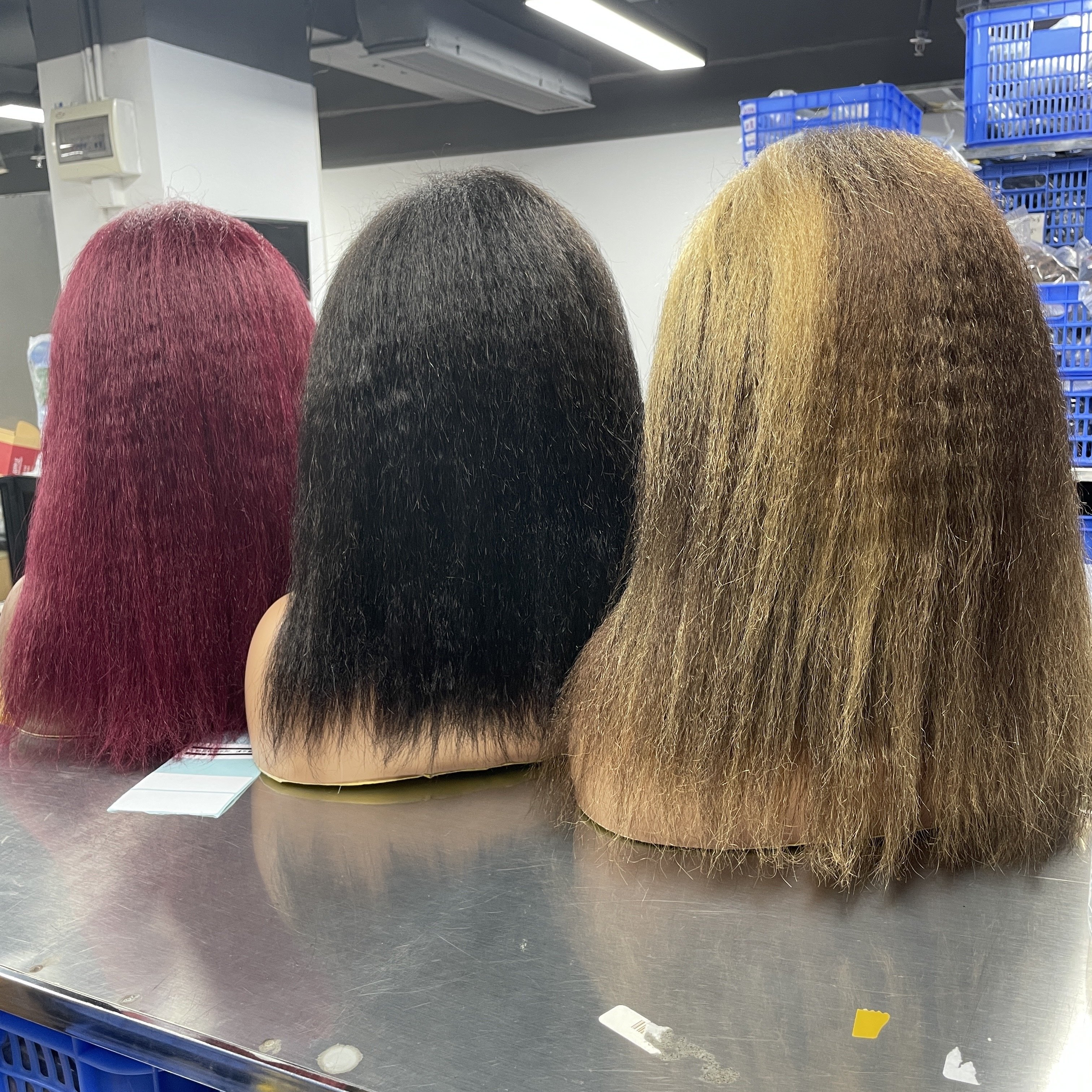 Cheap Water Curly Natural Colored Bob Wigs Short Bob Wig Highlight T part Lace Frontal Wigs For Black Women