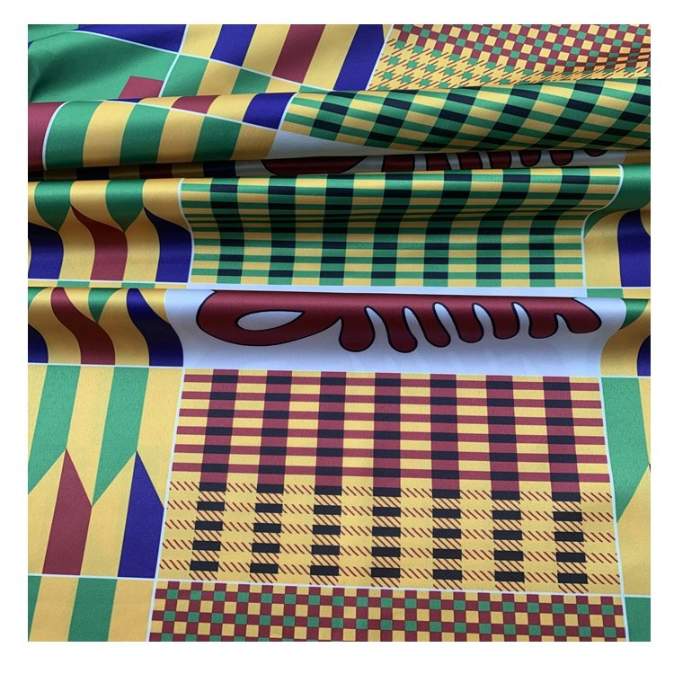 Digital Printed Satin Fabric Stretch Satin Fabric Polyester Fabric Wholesale Floral Dress Garment Home Textile Woven Plain Soft