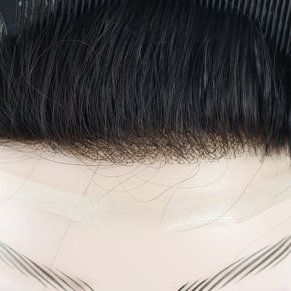 Lace Toupee Swiss Lace Front Men Toupee High Density wig Natural Hairline Hollywood Human Hair Toupee