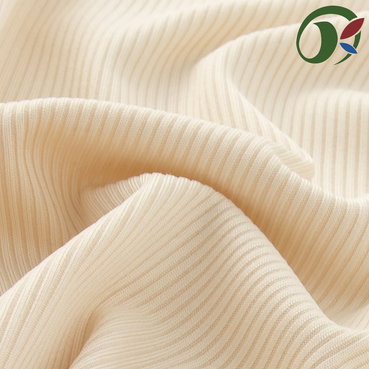 Hot selling 2 * 2 striped ribbed knitted fabric, high elasticity polyester spandex fabrics for clothing