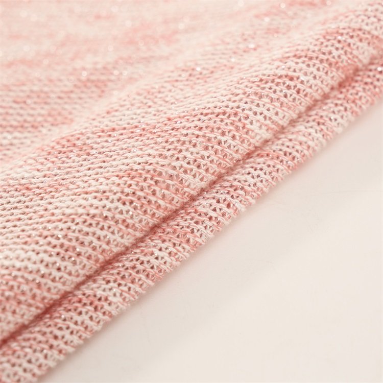 High quality knitted sandwich air mesh fabric brown color hacci fleece fabric rich texture hacci fabric