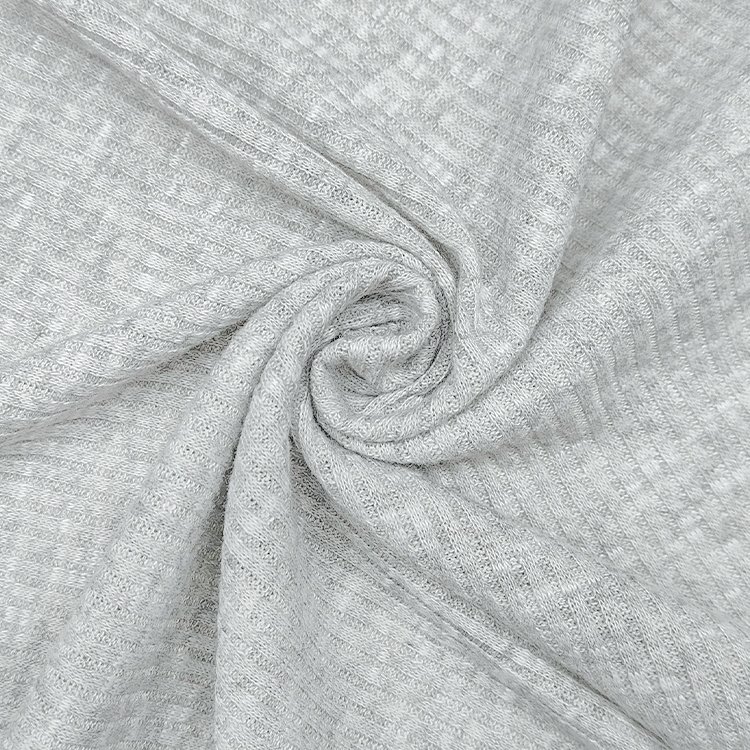 Custom Design Soft Rib Knit Fabric Polyester Material, 96 Polyester 4 Spandex Rib Fabric For Clothing/