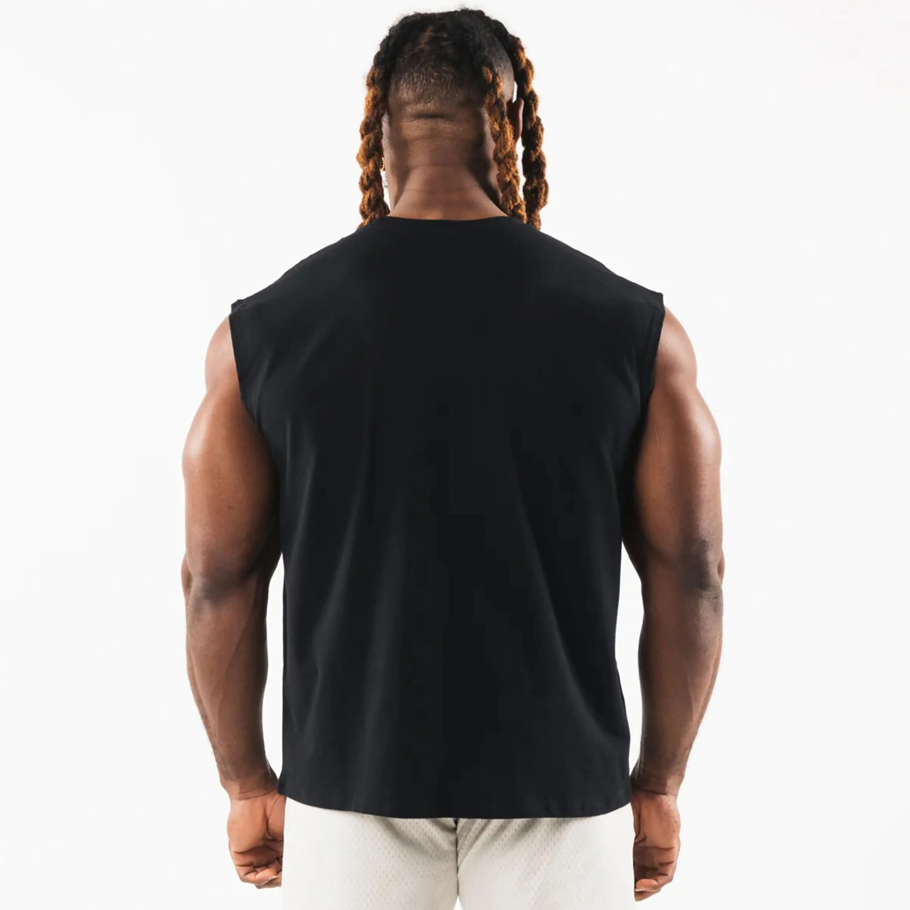 High Quality Fashion OEM Custom Logo Tank Top For Men Custom Breathable Plain Blank Fitness Tank Top Wholesale Men Tank Top