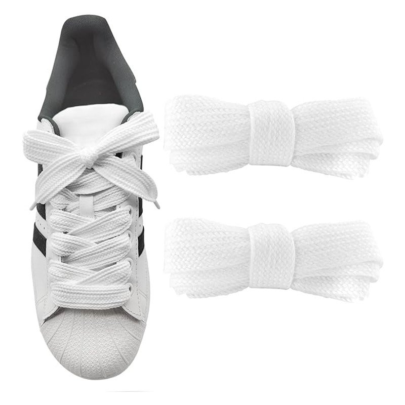 Yrunfeety Fat Shoe Laces 15MM Flat Thick Wide Jumbo Shoelace Replacement Laces for Ad Campus Laces Athletic Shoelace Shoestring