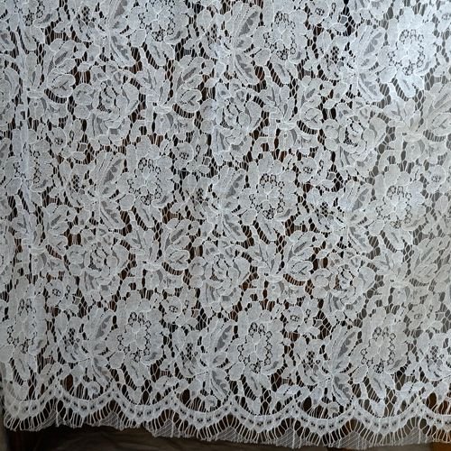 DELACE High quality Multicolor hand made nature flower figure fabric eyelashi lace For Wedding Dresses Women lace