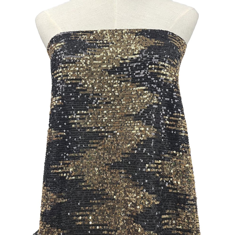 2023 new high quality polyester spandex mesh fabric double color embroidery fabric for party dress