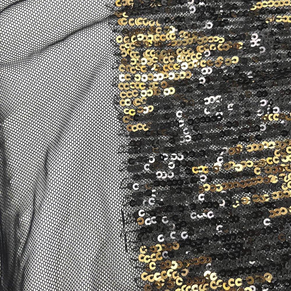 2023 new high quality polyester spandex mesh fabric double color embroidery fabric for party dress